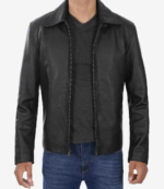 Men’s Black Cowhide Leather Jacket