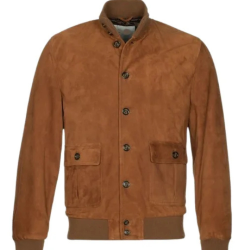 Men’s Premium Bomber Suede Jacket 45