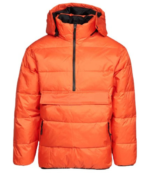 Orange Hooded Puffer Jacket 45