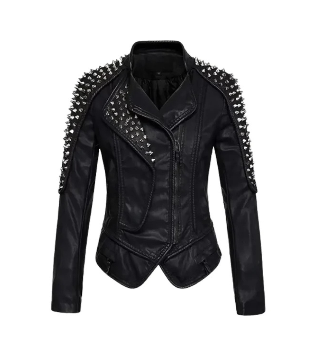 Women’s Punk Stylish Studded Leather Jacket 2 Womens-Punk-Stylish-Studded-Leather-Jacket-2.png