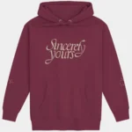Salish Matter Sincerely Yours Pullover Maroon Hoodie 1