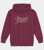 Salish Matter Sincerely Yours Pullover Maroon Hoodie 1